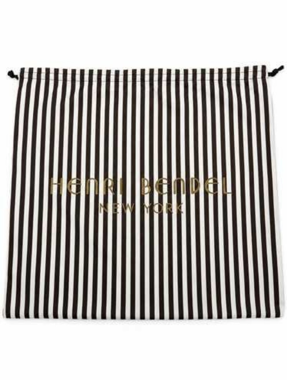 Henri Bendel Centennial Stripe Logo Dust Bag 22.5” Brown White Gold NEW CC